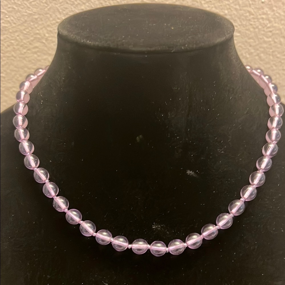 Nolan Miller purple glass Necklace